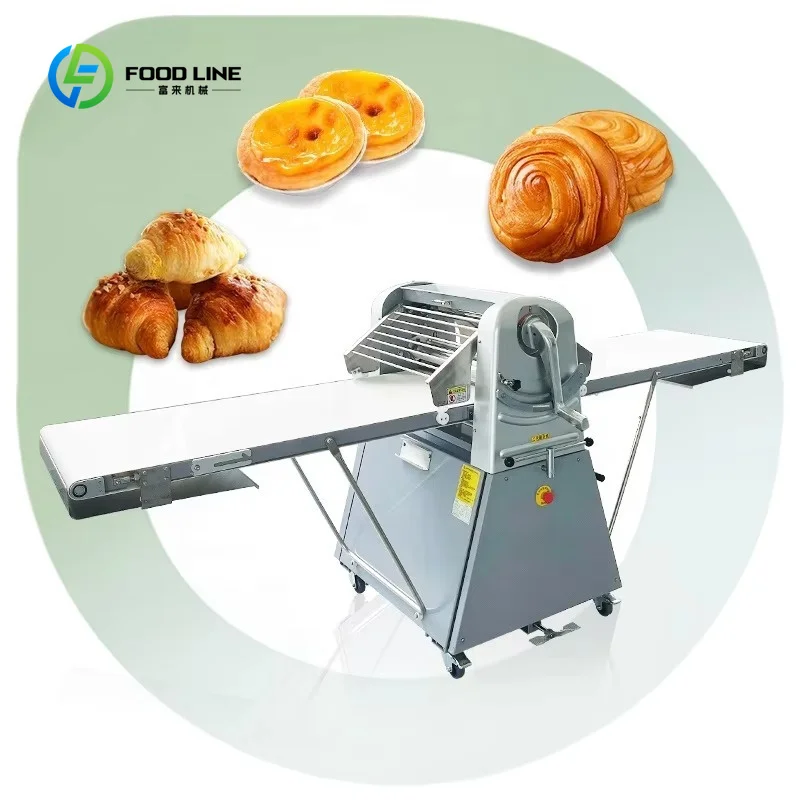 Laminoir à pâte automatique et manuel réversible personnalisé pour croissants