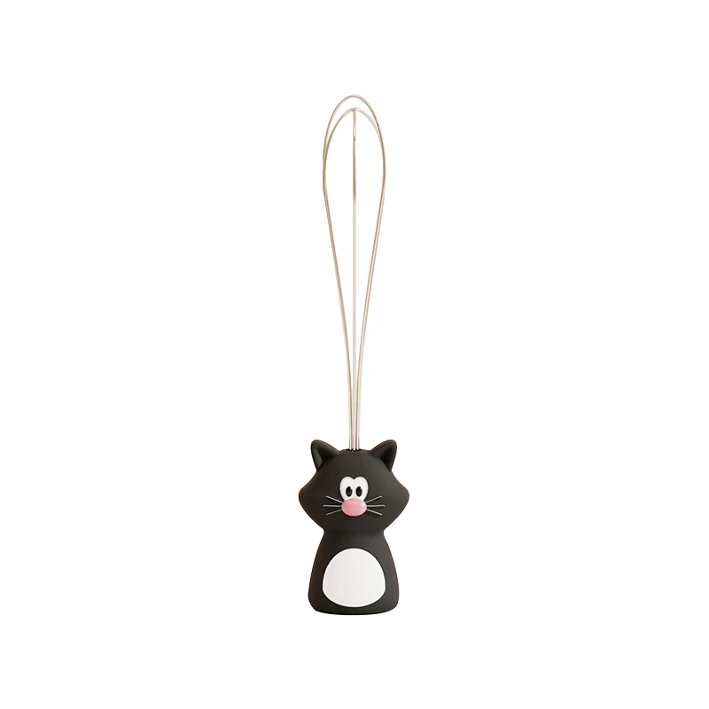 Joie fouet créatif fils d'acier inoxydable poignée en Silicone Mini
