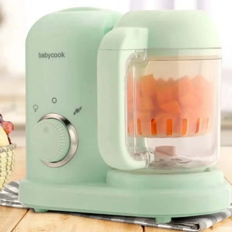 Robot culinaire multifonction haute précision 4-en-1 pour bébé : Hachoir, Cuiseur vapeur, Mixeur et Préparateur de repas automatique