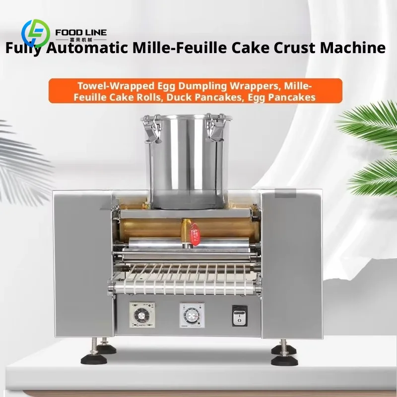 Machine à crêpes électrique automatique en acier inoxydable personnalisée pour usage en boulangerie