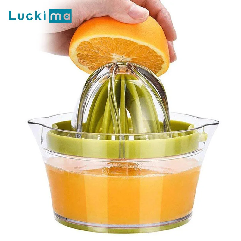 Presse-fruits manuel multifonctionnel avec tasse à mesurer intégrée
