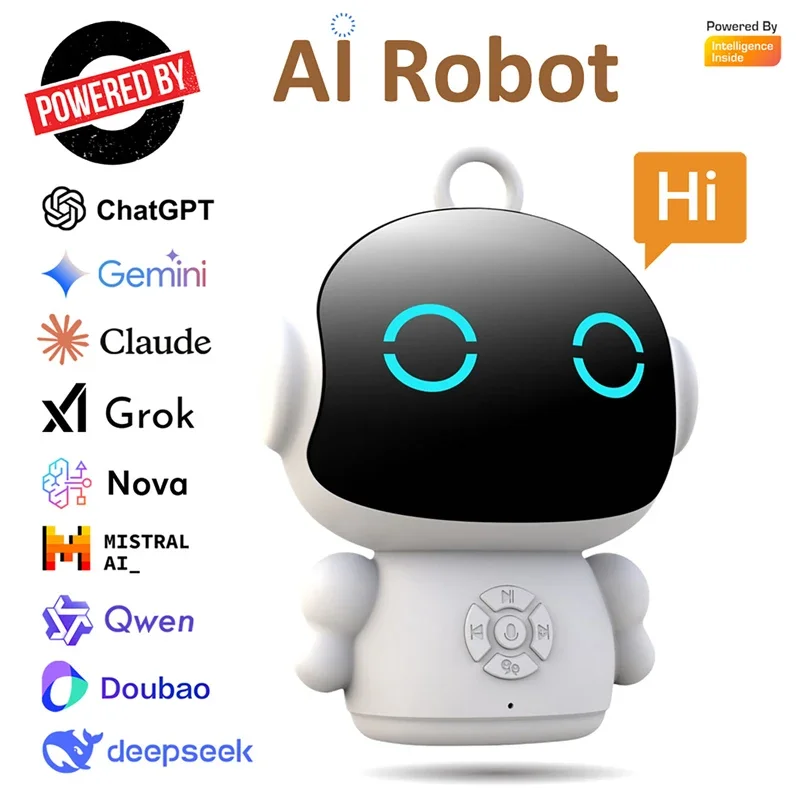 Robot intelligent IA WiFi, jouets éducatifs pour enfants, reconnaissance vocale et machine d'apprentissage interactive par la voix