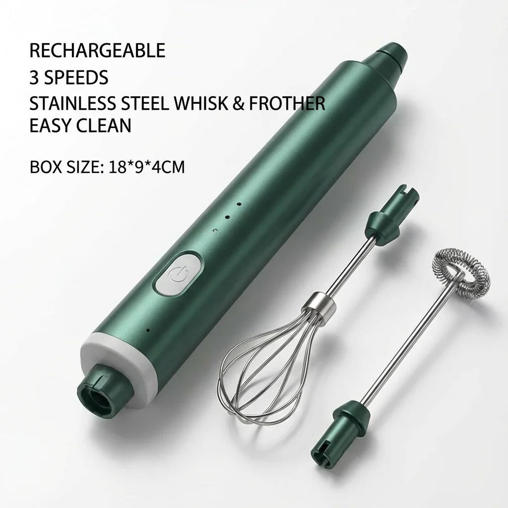 Batteur à œufs portatif Rechargeable par USB