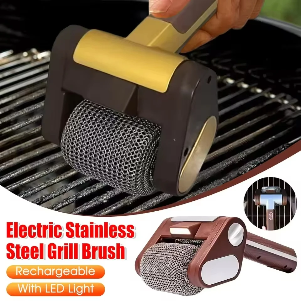 Brosse à gril électrique à rouleau 350 tr/min