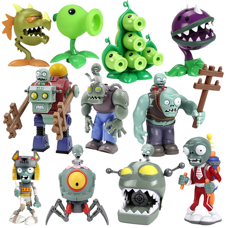 Plantes vs Zombies jeu figurine Statue mer profonde géant Zombie haricot mitrailleuse anniversaire cadeau de noël jouet de poupée pour enfants