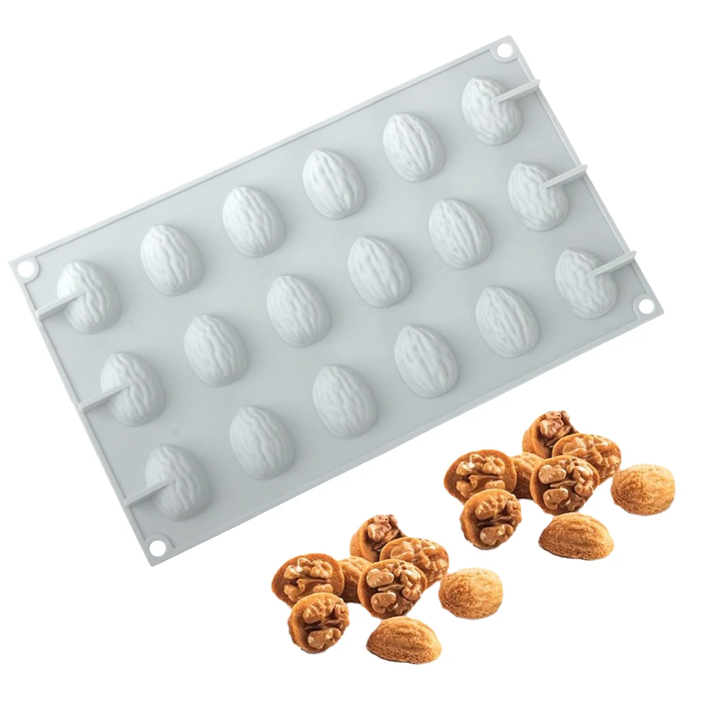 Moule à gâteau en Mousse de noix à 18 cavités