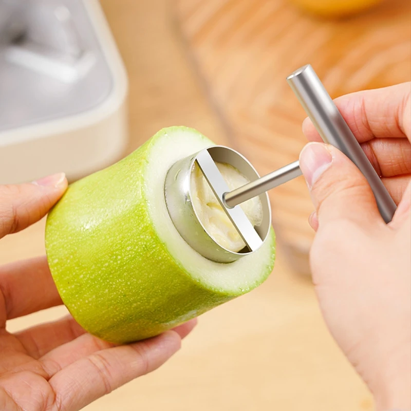 Pelle à noyau de fruits en acier inoxydable