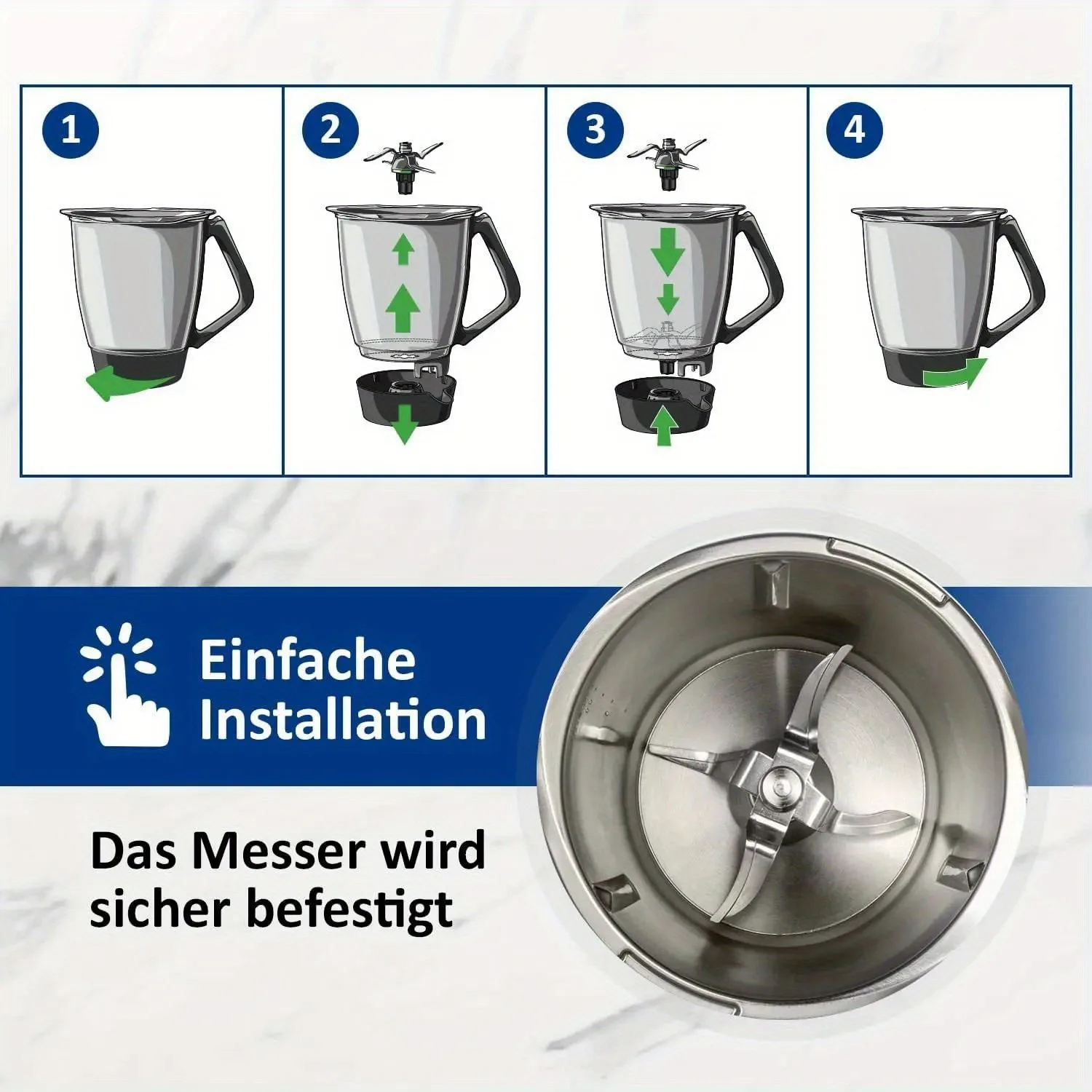 Lame pour mélangeur de remplacement Thermomix TM5 TM6