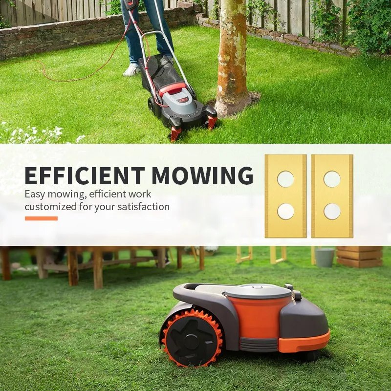 Onnfang-Lame de Remplacement pour Robot Tondeuse à Gazon, Dorée ou Argentée, pour Worx Landroid, pour Jardin