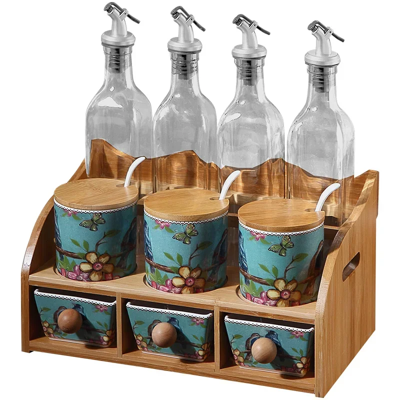 coffret d'assaisonnement en céramique de cuisine