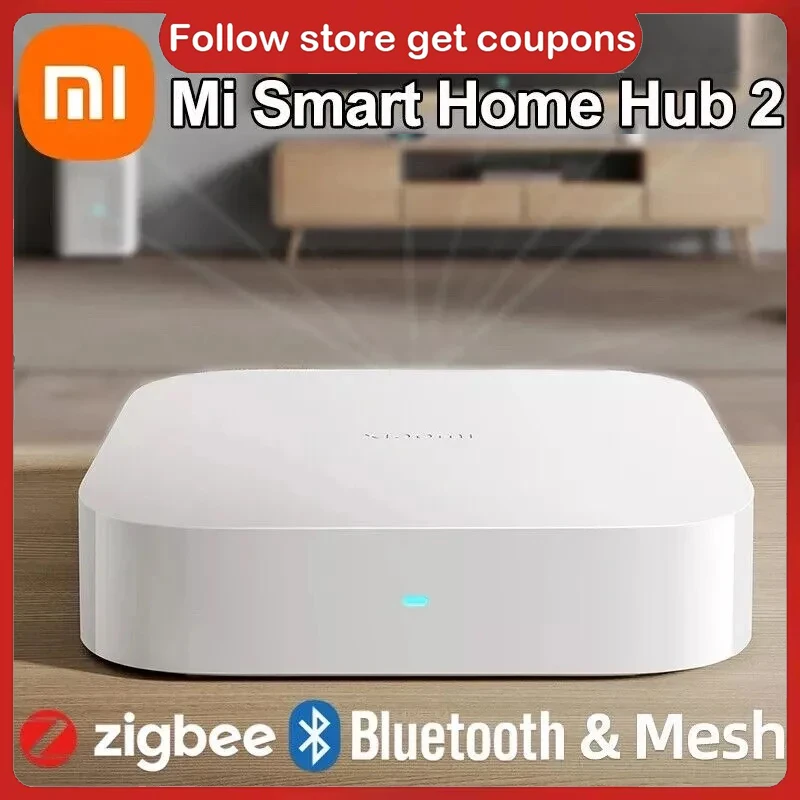 Xiaomi – Hub de maison intelligente 2 Zigbee 3.0, passerelle intelligente Wifi 5/2.4GHz, maille Bluetooth, double bande, télécommande Wi-Fi, application Mi Home