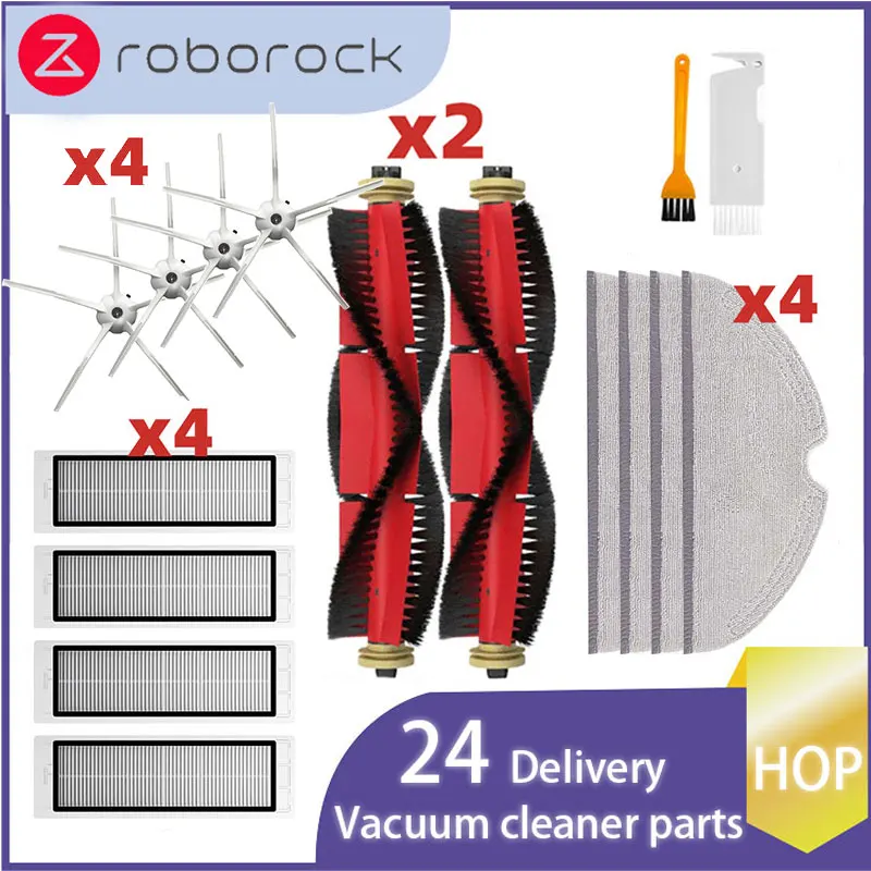 Pièces de rechange pour aspirateur Robot Xiaomi Roborock S5 Max S50 S55 S5 S6 S6 MaxV S6 Pure E4 E5, brosse latérale principale, filtre Hepa, vadrouille
