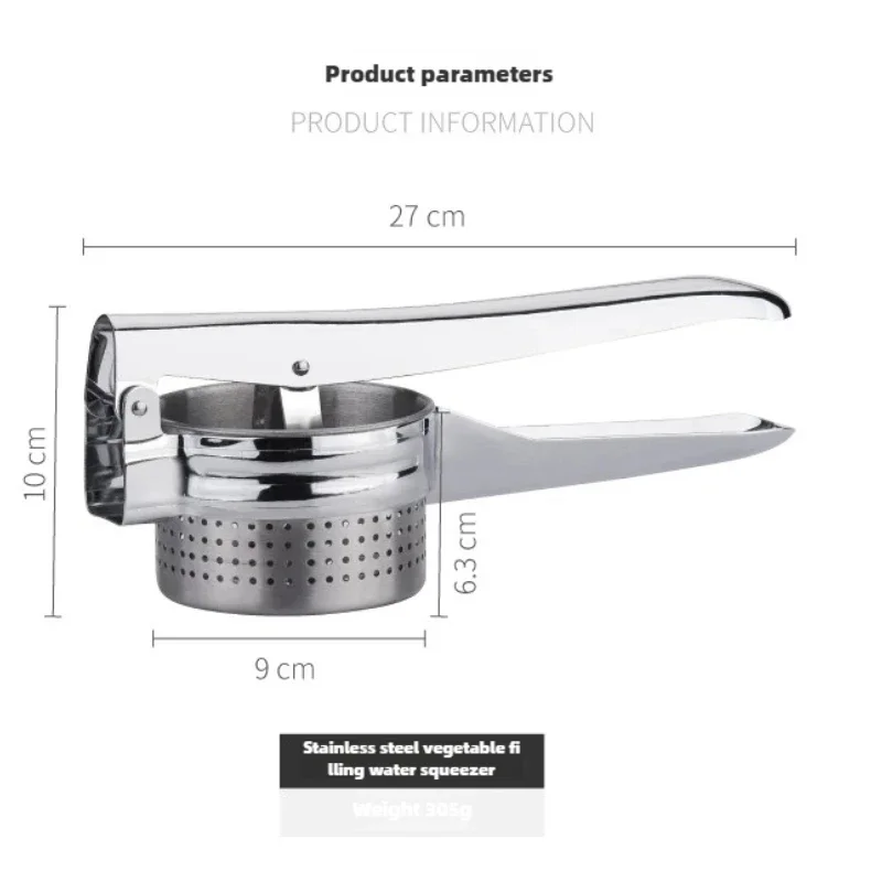 Extracteur d'eau de légumes manuel en acier inoxydable