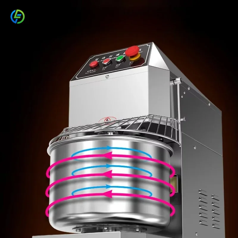 Pétrin Spirale Professionnel Robuste en Acier Inoxydable 10qt 5kg 50kg pour Pains et Pâtisseries