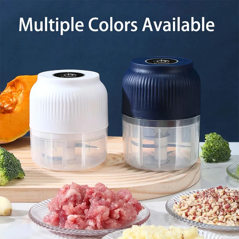 Mini hachoir électrique sans fil USB rechargeable de 250 ml pour légumes