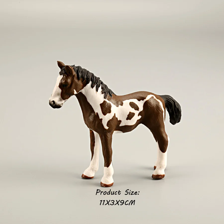 Figurines de chevaux classiques de collection, jouets de simulation, couleurs assorties, modèle de cheval, figurine en PVC, ensemble de jeu éducatif pour enfants