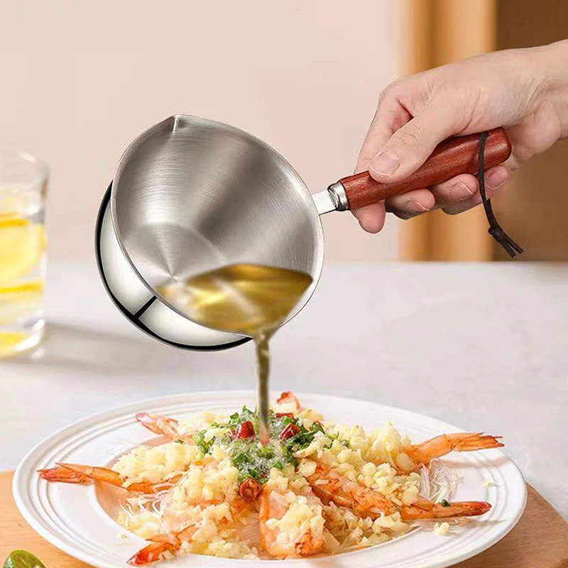 Casserole à Induction de 150/300ml, Casserole à Lait aissce, Cuisson de la Soupe, Casseroles à Huile, Chauffe-Stock, Louche, Poupée Fondante, Café