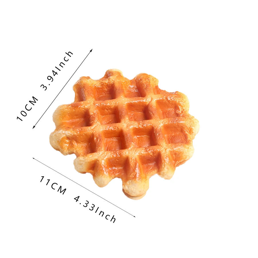 Modèle de nourriture de gaufre de Simulation 1 pièces pour l'affichage de vitrine
