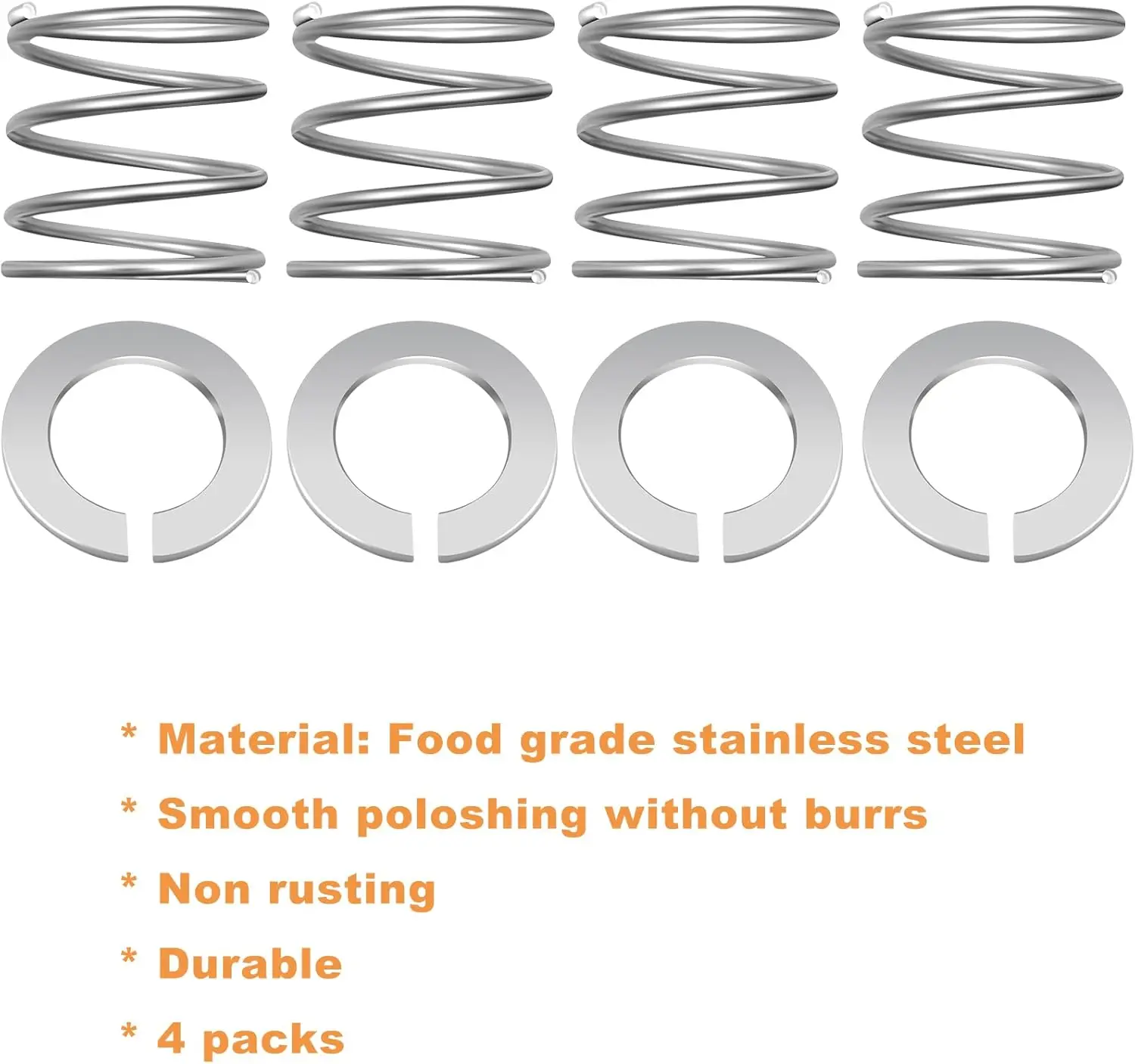 Kit de ressorts et de rondelle 4 pièces adapté au mélangeur Kitchenaid