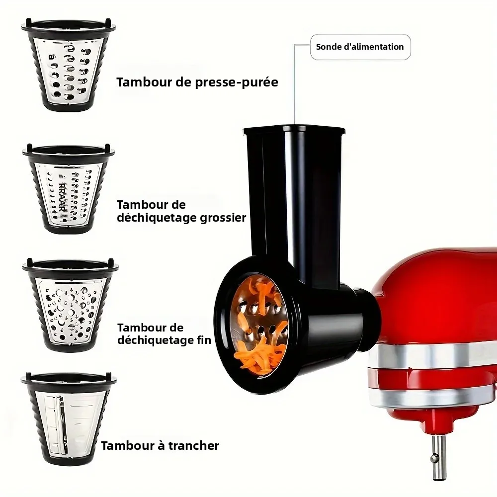 Robot culinaire KitchenAid avec trancheuse et râpe
