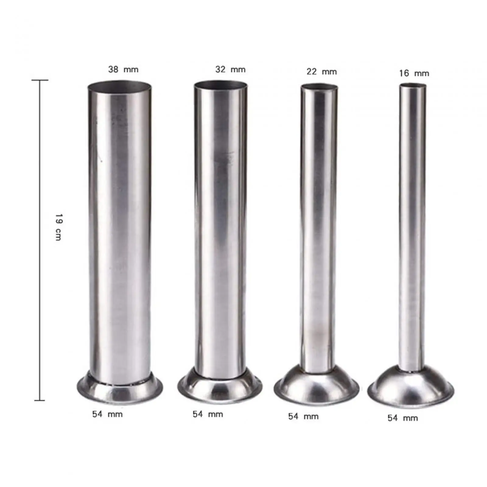 4x Tubes de remplissage pour saucisses