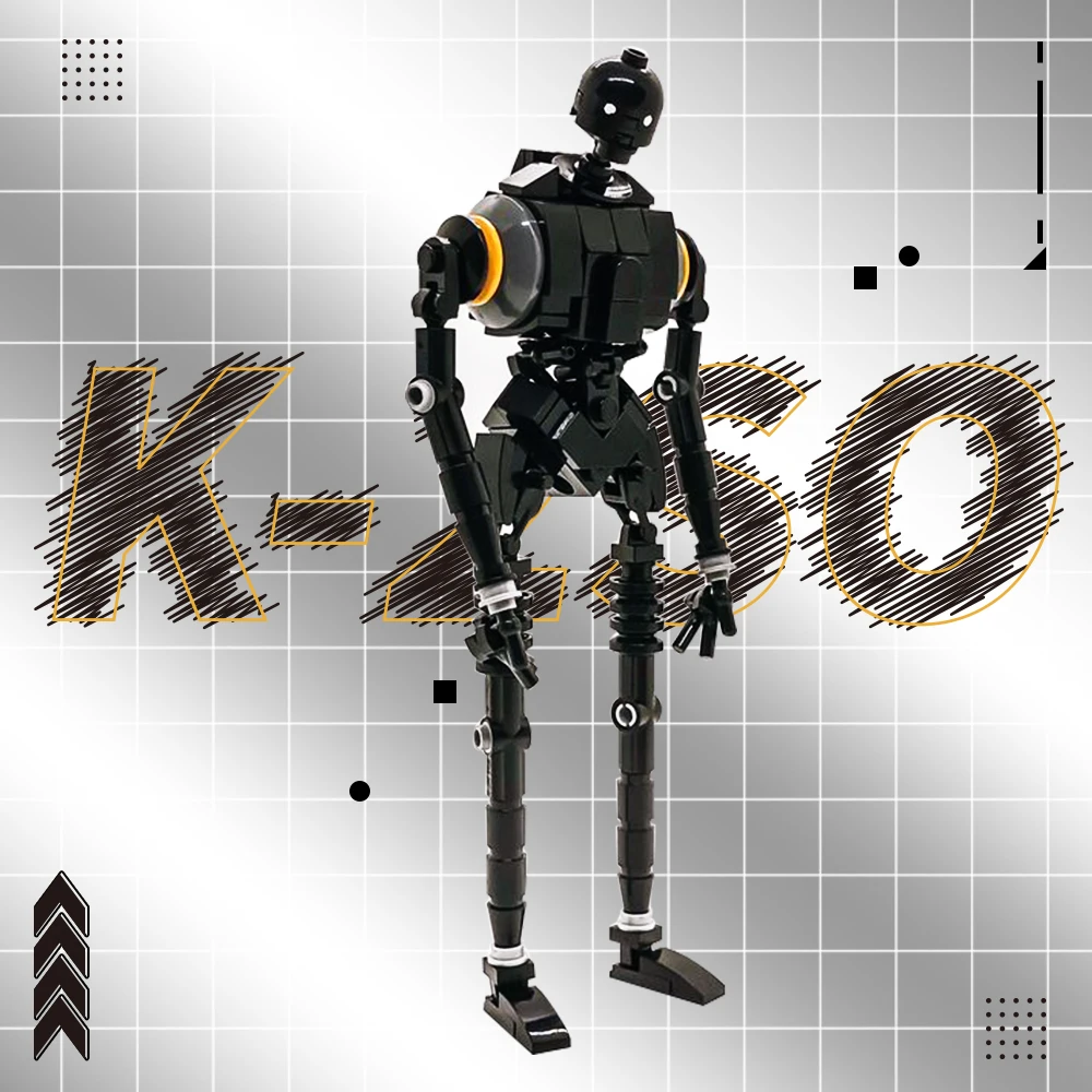 Gobricks MOC bloc de Construction K-2SO Robot trooper Rogue une figurine jouets Construction espace série cadeau pour les enfants