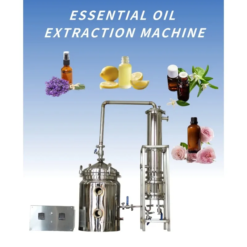 Extracteur d'huiles essentielles 10-50L, usage laboratoire, machine d'extraction sous vide pour plantes médicinales, personnalisée pour le traitement des huiles essentielles de fleurs
