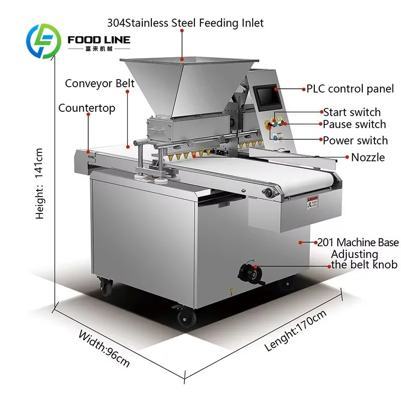 Machine à former des biscuits commerciaux personnalisée