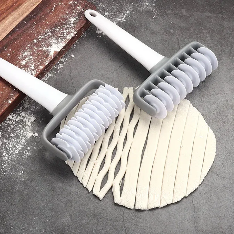 Roue de coupe à Pizza multi-motifs et rouleau de pâte à pâtisserie