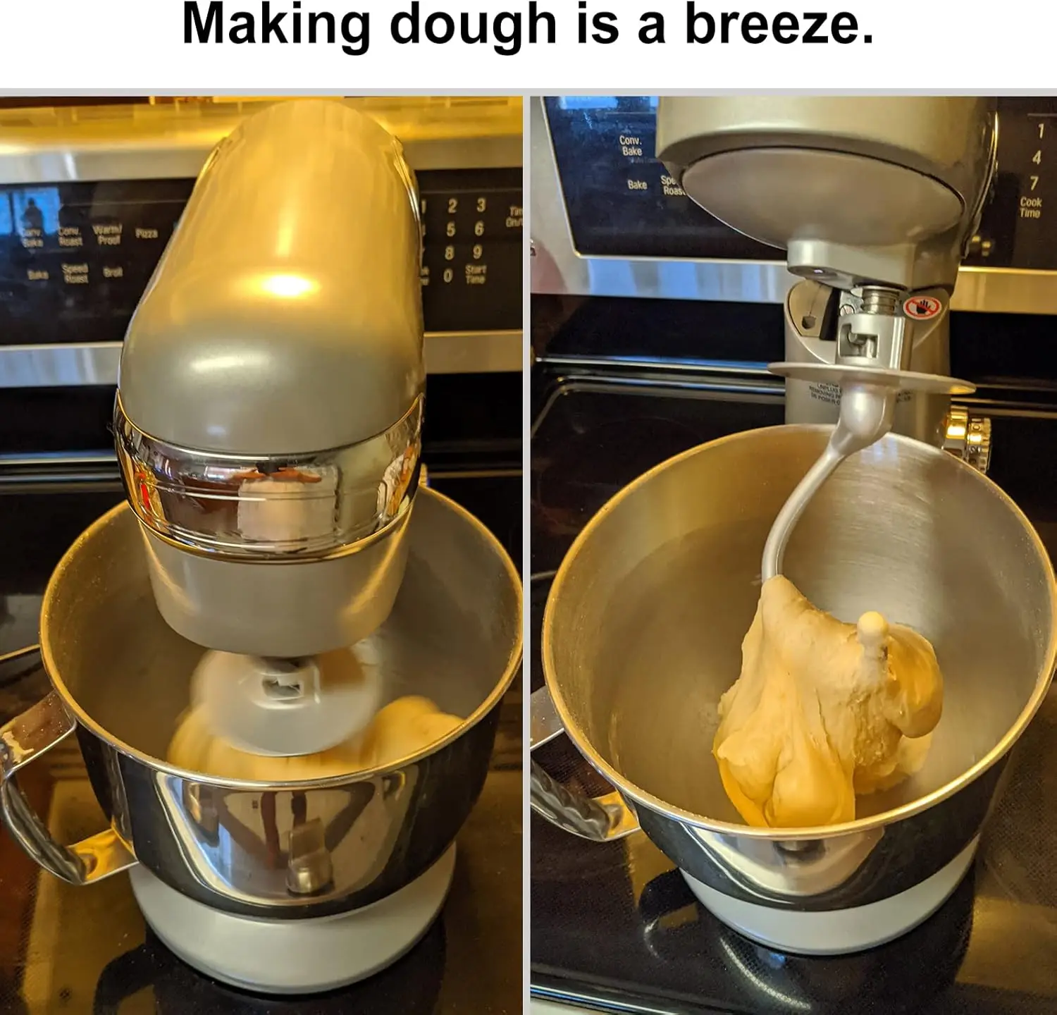 Crochet à pâte avec tête inclinable pour KitchenAid