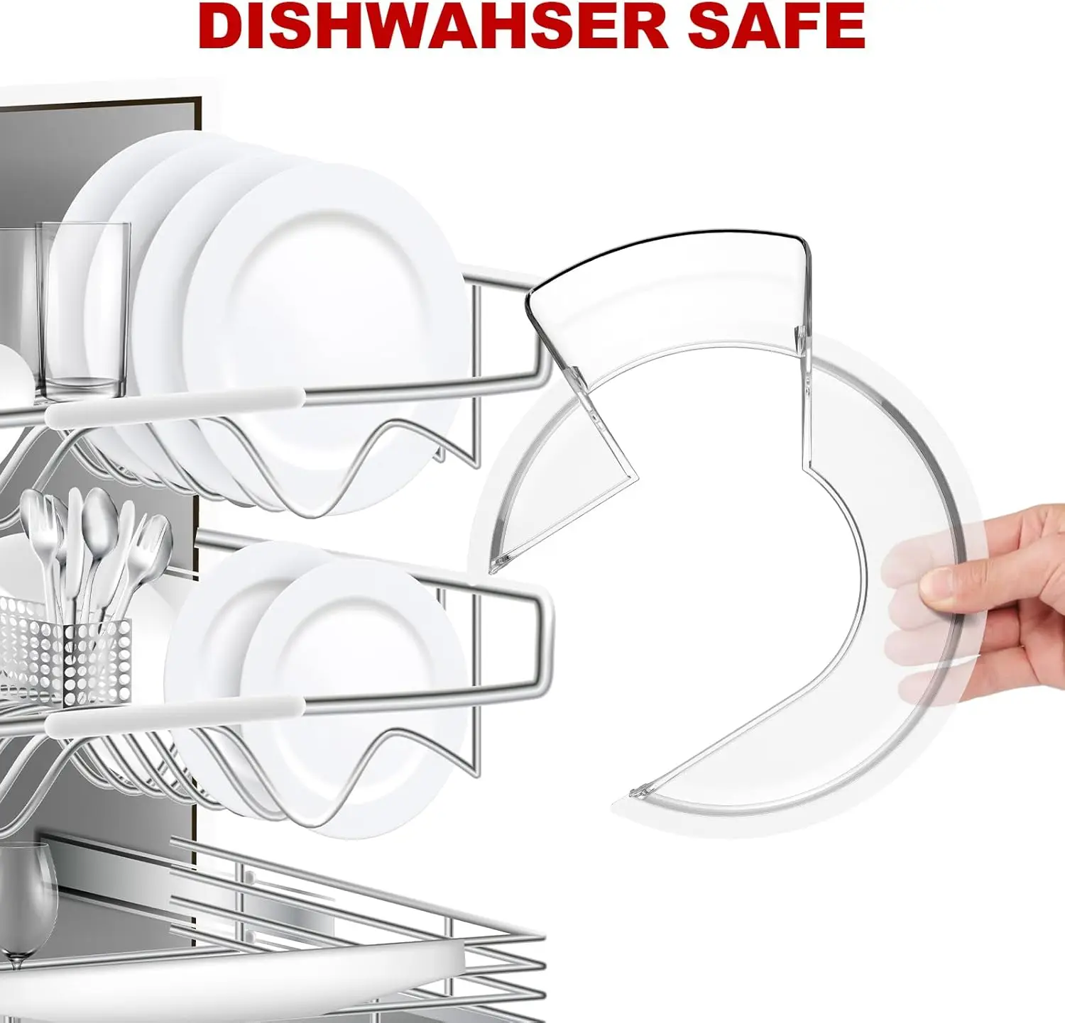 Bouclier anti-éclaboussures pour bol de mixeur KitchenAid 4,5-5QT (acier inoxydable, verre, céramique) - Protection anti-éclaboussures à ajustement sécurisé pour KitchenAid