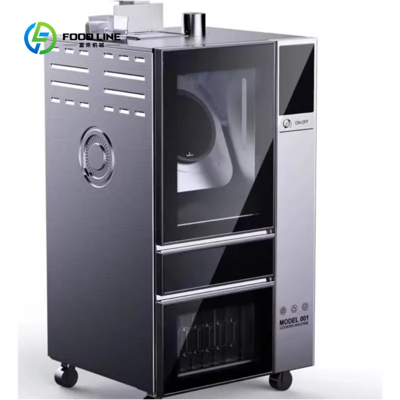 Machine à riz frit personnalisée pour restaurant, robot de cuisine intelligent, robot wok commercial, machine de cuisson automatique