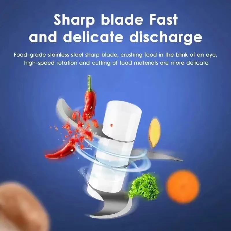 Hachoir Électrique pour Purée d'Ail 250 ml