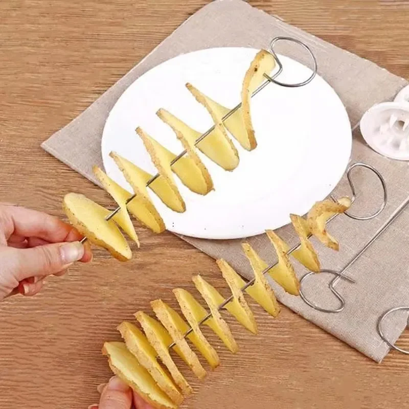 Tour de pommes de terre en spirale