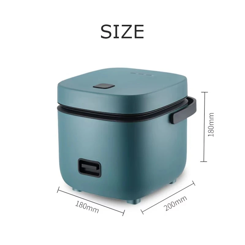 Mini cuiseur à riz automatique cuisine domestique machine de cuisson électrique 1-2 personnes chauffe-plats vapeur 1.2L