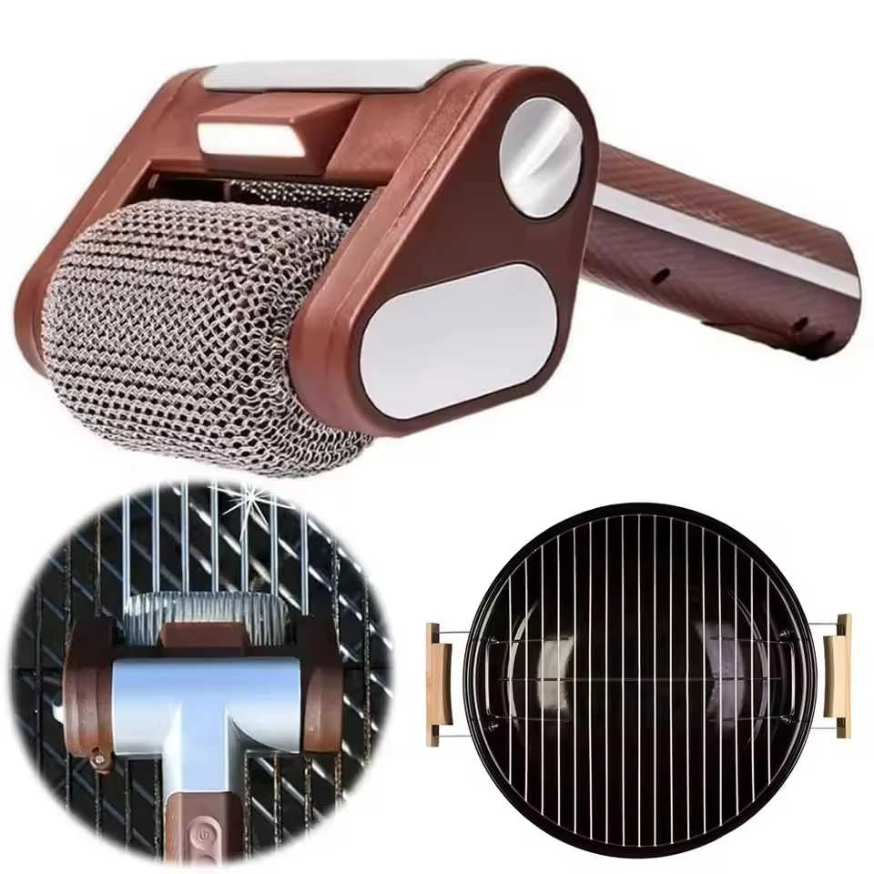 Brosse à gril électrique à rouleau 350 tr/min