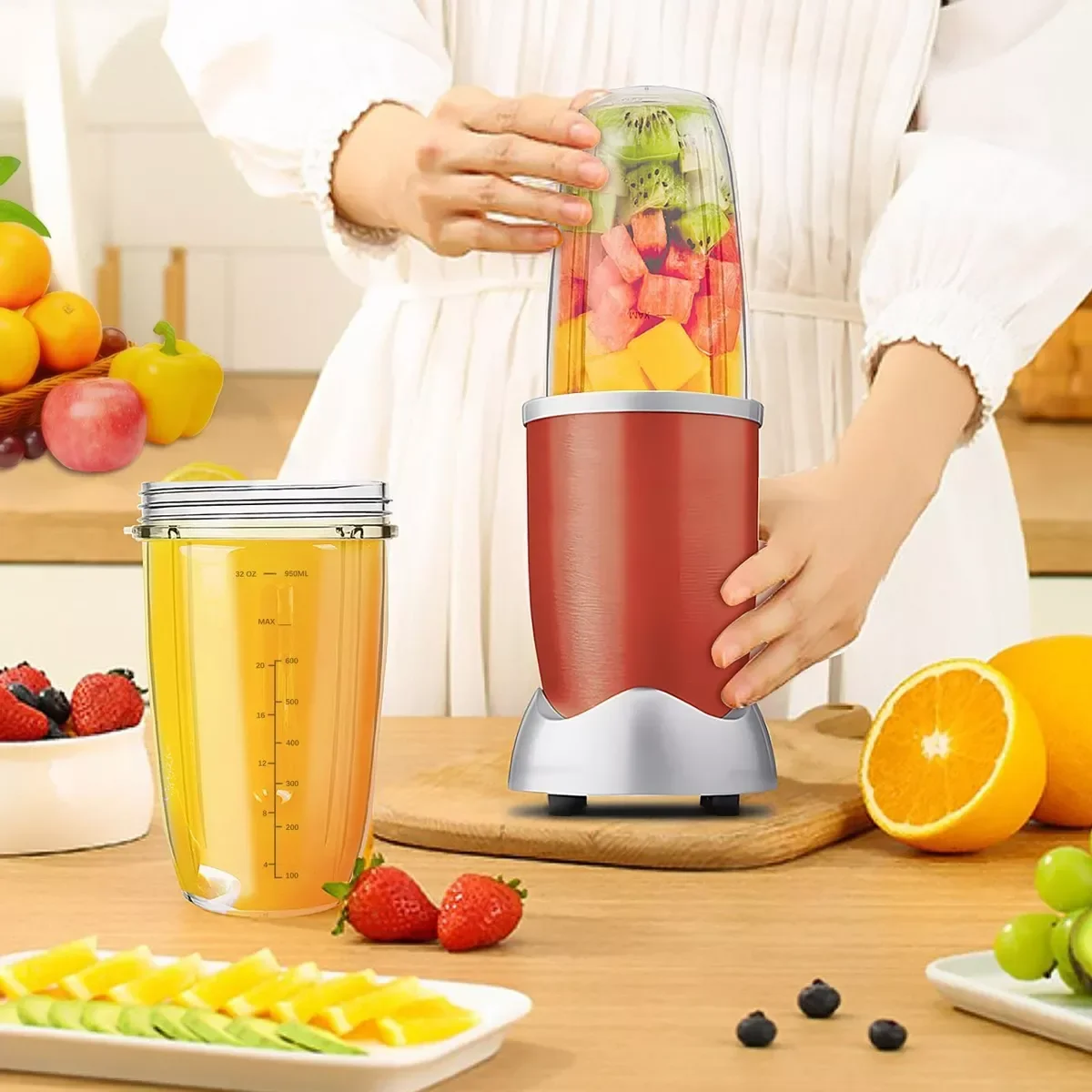 Paquet de 2 gobelets de mélangeur pour tasse de jus Nutribullet