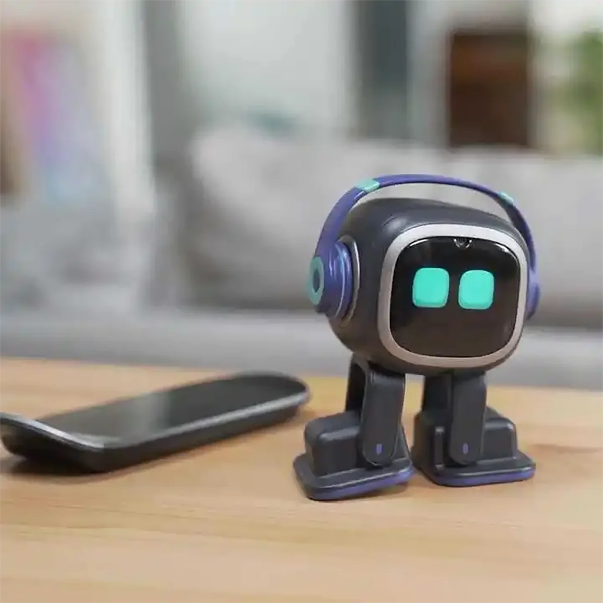 Robot intelligent EMO AI 2025 - Commande vocale, reconnaissance faciale et automatisation domestique, robot compagnon éducatif pour bureau intelligent