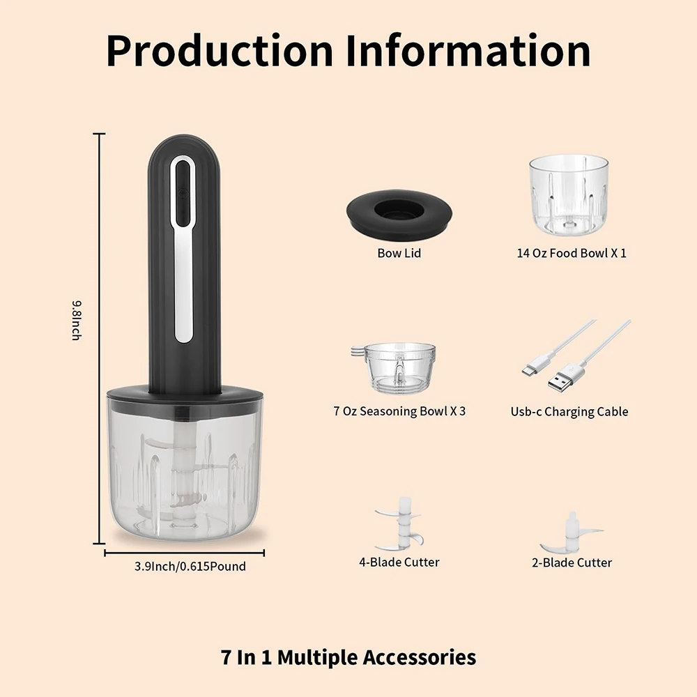 Robot culinaire électrique sans fil