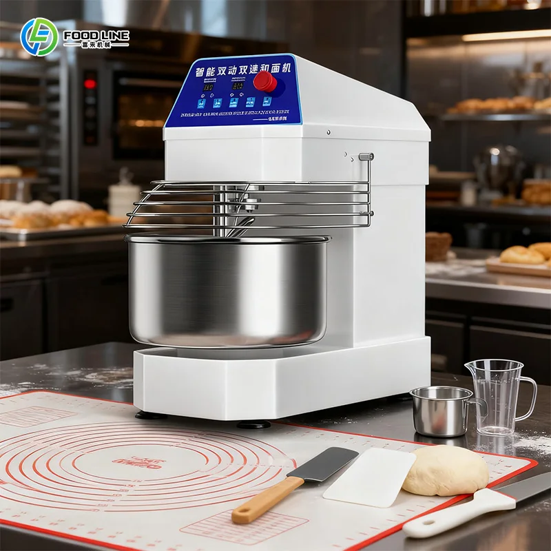 Pétrin Spirale Industriel Robuste 30kg 40kg pour Boulangerie Pizza et Fabrication de Pain – Personnalisable