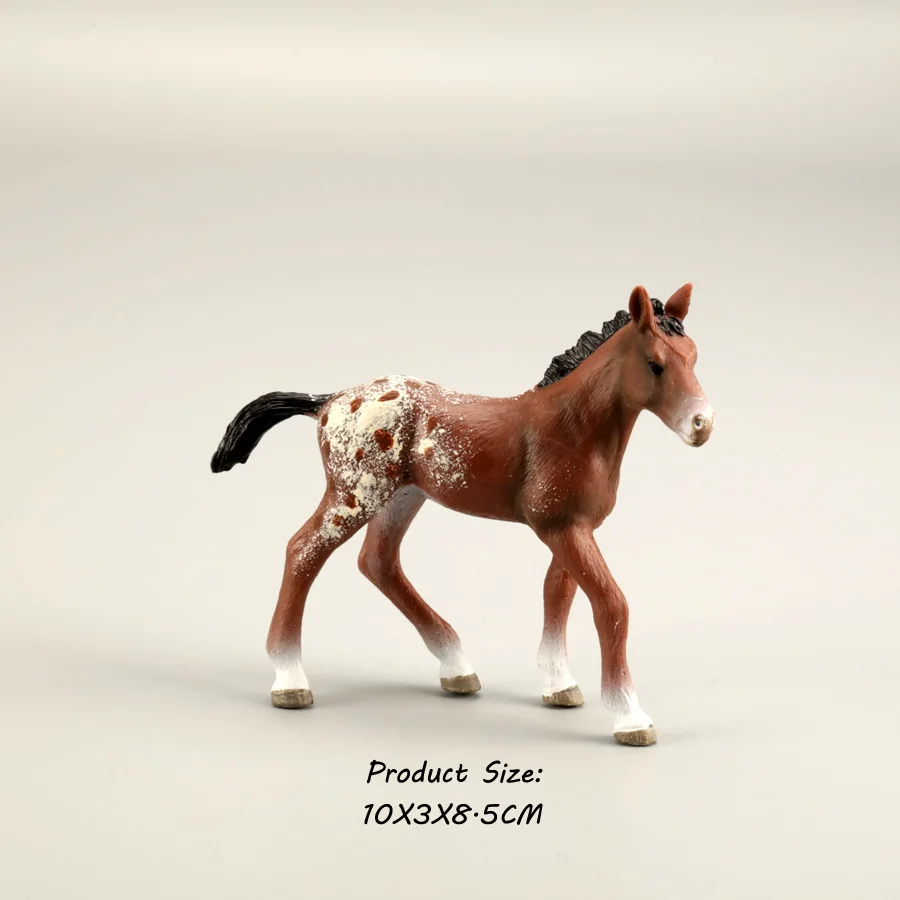 Figurines de chevaux classiques de collection, jouets de simulation, couleurs assorties, modèle de cheval, figurine en PVC, ensemble de jeu éducatif pour enfants