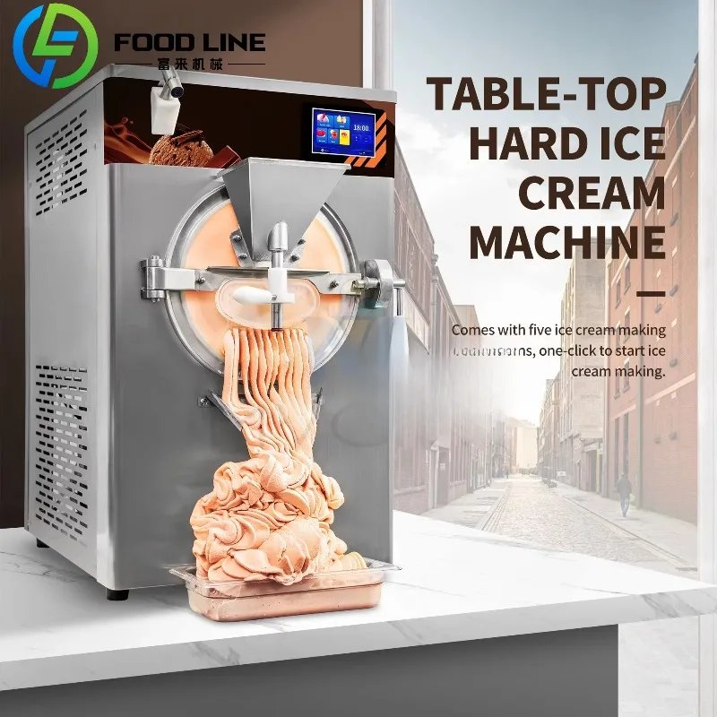 Machine à crème glacée italienne de bureau personnalisable 48L/H