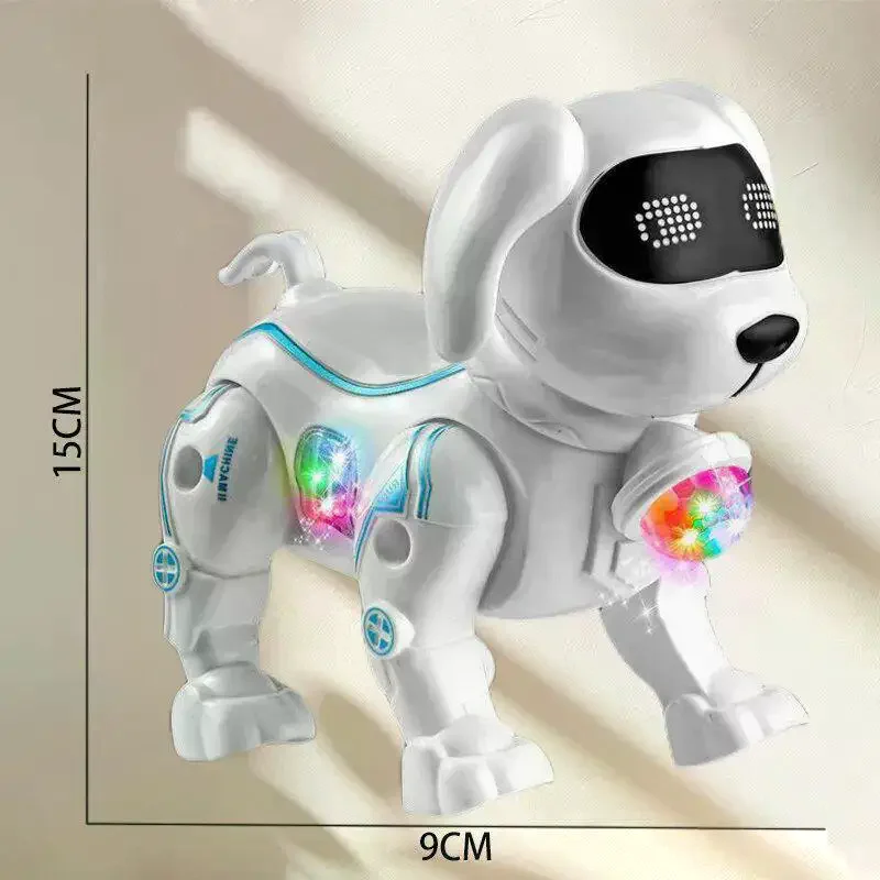 Robot chien électronique sensible au toucher, intelligent, qui marche, danse et fait des cascades, jouet pour garçons et filles, pour jouer en intérieur
