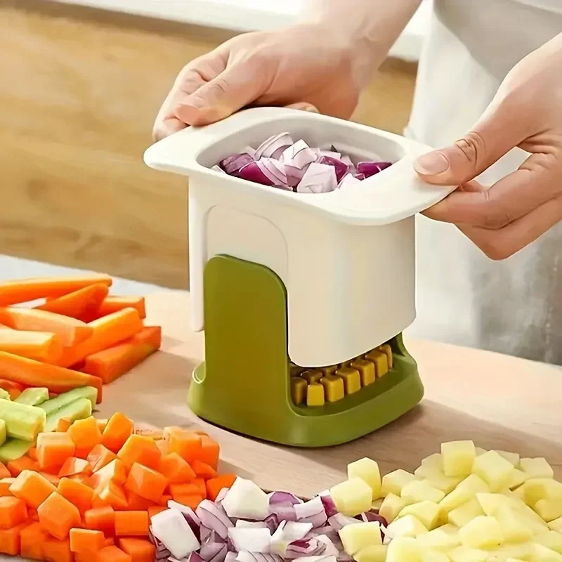 Hachoir à légumes multifonctionnel, coupe-oignon, presse-ail, trancheuse à pommes de terre, coupe-concombre, appareil à frites, outil de cuisine
