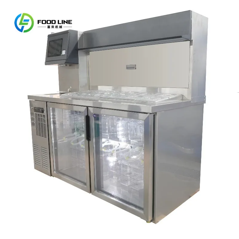Machine à Bubble Tea Intelligente Entièrement Automatique 1100W Personnalisée pour Usine – Équipement et Fournitures pour Magasin de Thé au Lait et Boba