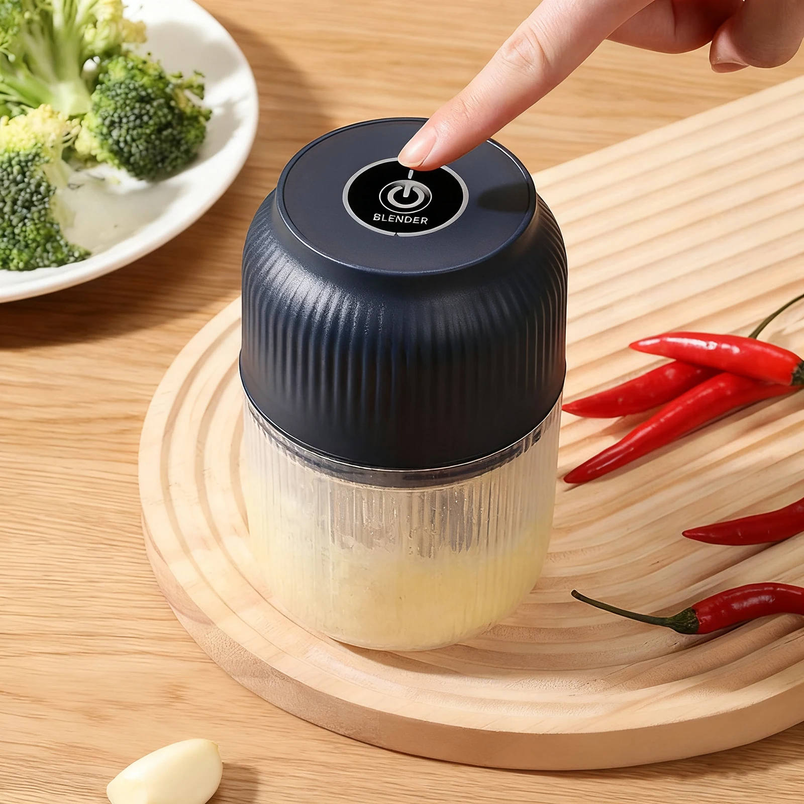 Mini hachoir électrique 320 ml USB pour ail