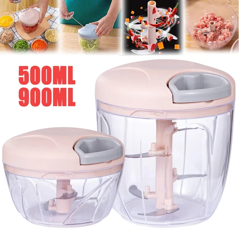 Hachoir à ail manuel 500/900ML presse à ail alimentaire coupe-légumes