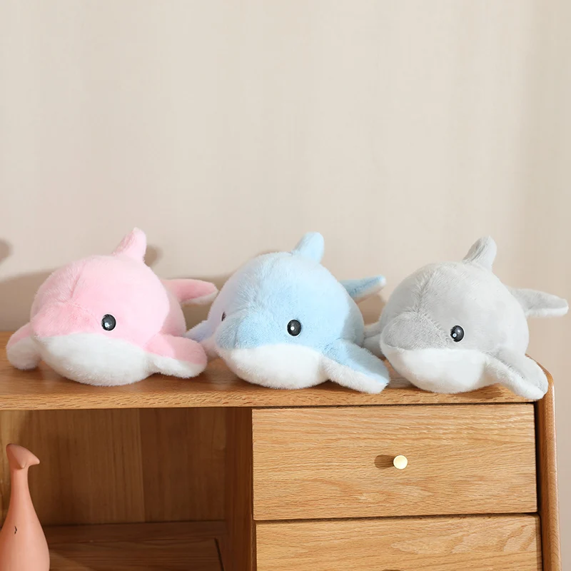 Peluche Kawaii de 28 cm : Orca, Dauphin, Requin, Phoque – Jouet en Peluche Animal Marin, Cadeau Compagnon