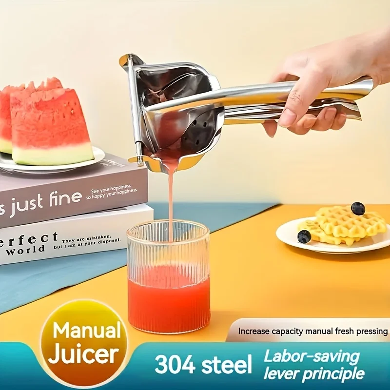 Presse-jus manuel en acier inoxydable