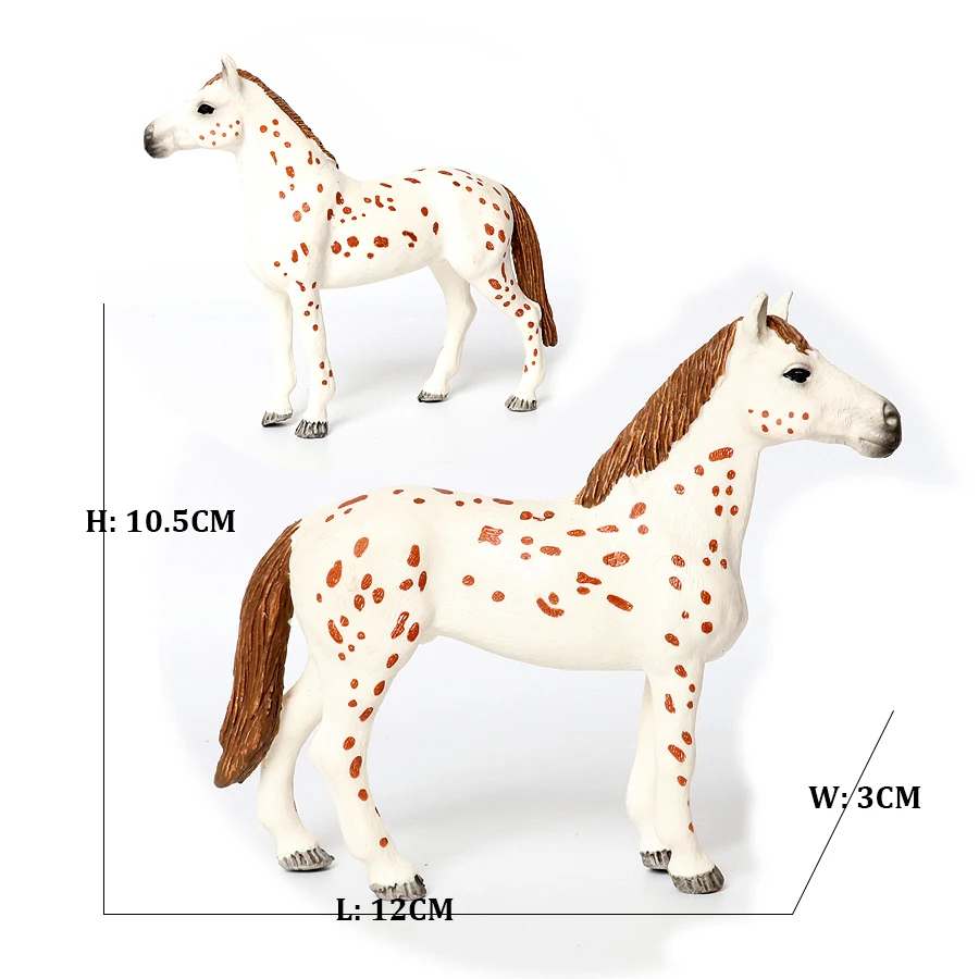Figurines d'animaux de la ferme, ensemble de jeu de chevaux, figurine d'action, jouets pour enfants, articles cadeaux, Modèles en plastique, jeux de jouets
